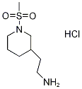 2-[1-(methylsulfonyl)piperidin-3-yl]ethanamine hydrochloride Struktur