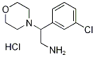 2-(3-Chloro-phenyl)-2-morpholin-4-yl-ethylaminehydrochloride Struktur