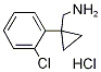 C-[1-(2-Chloro-phenyl)-cyclopropyl]-methylaminehydrochloride Struktur