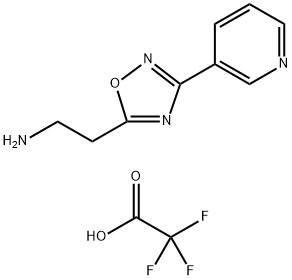 [2-(3-pyridin-3-yl-1,2,4-oxadiazol-5-yl)ethyl]amine trifluoroacetate Struktur