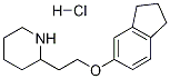 2-[2-(2,3-Dihydro-1H-inden-5-yloxy)ethyl]-piperidine hydrochloride Struktur