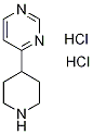 Pyrimidine, 4-(4-piperidinyl)-, hydrochloride (1:2) Struktur