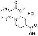 3,4,5,6-Tetrahydro-2H-[1,2']bipyridinyl-4,3'-dicarboxylic acid 3'-Methyl ester hydrochloride, 98+% C13H17ClN2O4, MW: 300.74 Struktur