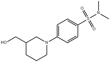 4-(3-(hydroxyMethyl)piperidin-1-yl)-N,N-diMethylbenzenesulfonaMide, 98+% C14H22N2O3S, MW: 298.40 Struktur