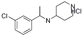 [1-(3-Chloro-phenyl)-ethyl]-piperidin-4-yl-aMine hydrochloride, 98+% C13H20Cl2N2, MW: 275.22 Struktur