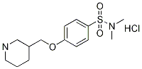 N,N-diMethyl-4-(piperidin-3-ylMethoxy)benzenesulfonaMide hydrochloride, 98+% C14H23ClN2O3S, MW: 334.86 Struktur