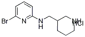 (6-BroMo-pyridin-2-yl)-piperidin-3-ylMethyl-aMine hydrochloride, 98+% C11H17ClBrN3, MW: 306.63 Struktur