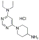 [6-(4-AMino-piperidin-1-yl)-pyriMidin-4-yl]-diethyl-aMine hydrochloride, 98+% C13H24ClN5, MW: 285.82 Struktur