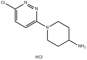 1-(6-Chloro-pyridazin-3-yl)-piperidin-4-ylaMine hydrochloride, 98+% C9H14Cl2N4, MW: 249.14 Struktur