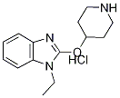 1-Ethyl-2-(piperidin-4-yloxy)-1H-benzoiMidazole hydrochloride, 98+% C14H20ClN3O, MW: 281.79 Struktur