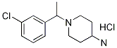 1-[1-(3-Chloro-phenyl)-ethyl]-piperidin-4-ylaMine hydrochloride, 98+% C13H20Cl2N2, MW: 275.22 Struktur