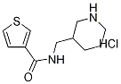 Thiophene-3-carboxylicacid(piperidin-3-ylMethyl)-aMide hydrochloride, 98+% C11H17ClN2OS, MW: 260.83 Struktur