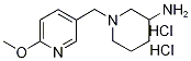 1-(6-Methoxy-pyridin-3-ylMethyl)-piperidin-3-ylaMine dihydrochloride, 98+% C12H21Cl2N3O, MW: 294.22 Struktur