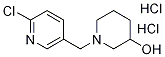 1-(6-Chloro-pyridin-3-ylMethyl)-piperidin-3-ol dihydrochloride, 98+% C11H17Cl3N2O, MW: 313.65 Struktur