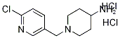 1-(6-Chloro-pyridin-3-ylMethyl)-piperidin-4-ylaMine dihydrochloride, 98+% C11H18Cl3N3, MW: 298.64 Struktur