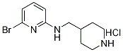 (6-BroMo-pyridin-2-yl)-piperidin-4-ylMethyl-aMine hydrochloride, 98+% C11H17ClBrN3, MW: 306.63 Struktur