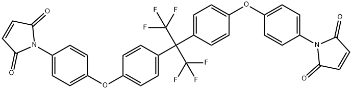 2,2-BIS[4-(4-MALEIMIDOPHENOXY)PHENYL]HEXAFLUOROPROPANE(4BAPOFP/BMI) Struktur