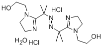 2,2'-AZOBIS[2-[1-(2-HYDROXYETHYL)-2-IMIDAZOLIN-2-YL]PROPANE] DIHYDROCHLORIDE MONOHYDRATE Struktur