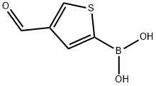 B-(4-Formyl-2-thienyl)boronic acid Struktur