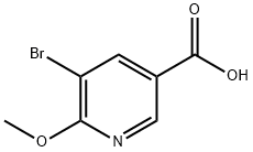 5-BroMo-6-Methoxypyridine-3-carboxylic acid Struktur