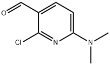 2-Chloro-6-(dimethylamino)nicotinaldehyde Struktur