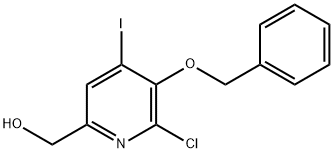 [5-(Benzyloxy)-6-chloro-4-iodopyridin-2-yl]methanol Struktur