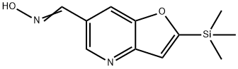 2-(Trimethylsilyl)furo[3,2-b]pyridine-6-carbaldehyde oxime Struktur