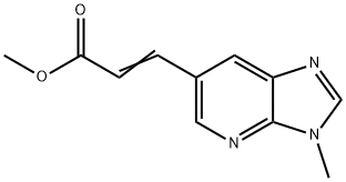 (E)-Methyl 3-(3-methyl-3H-imidazo[4,5-b]pyridin-6-yl)acrylate Struktur