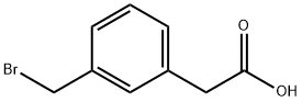 3-(Bromomethyl)phenylacetic acid Struktur