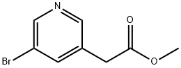 3-Pyridineacetic acid, 5-broMo-, Methyl ester Struktur