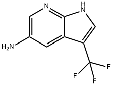 1H-Pyrrolo[2,3-b]pyridin-5-aMine, 3-(trifluoroMethyl)- Struktur