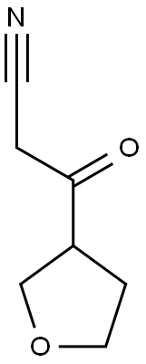 3-oxo-3-(tetrahydrofuran-3-yl)propanenitrile Struktur