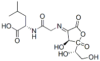 L-threo-3-Hexulosonic  acid,  2-[[2-[(1-carboxy-3-methylbutyl)amino]-2-oxoethyl]imino]-2-deoxy-,  -gamma--lactone,  (S)-  (9CI) Struktur