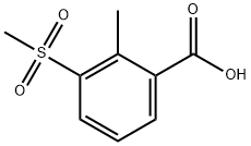 2-Methyl-3-(methylsulfonyl)benzoic Acid Struktur