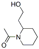 2-Piperidineethanol, 1-acetyl- (9CI) Struktur