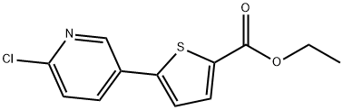 5-(6-Chloro-pyridin-3-yl)-thiophene-2-carboxylic acid ethyl ester Struktur