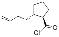 Cyclopentanecarbonyl chloride, 2-(3-butenyl)-, trans- (9CI) Struktur