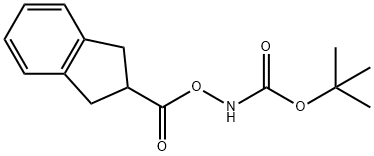 2-(tert-butoxycarbonylamino)-2,3-dihydro-1H-indene-2-carboxylic acid Struktur