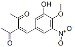 3-(3-hydroxy-4-methoxy-5-nitrobenzylidene)-2,4-pentanedione Struktur