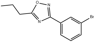 3-(3-Bromophenyl)-5-propyl-1,2,4-oxadiazole Struktur