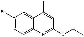 6-Bromo-2-ethoxy-4-methylquinoline Struktur