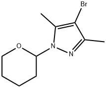 4-Bromo-3,5-dimethyl-1-(THP)-1H-pyrazole Struktur