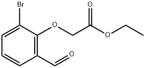 Ethyl 2-(2-bromo-6-formylphenoxy)acetate Struktur