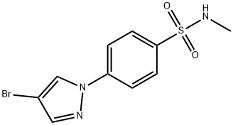 4-(4-Bromo-1H-pyrazol-1-yl)-N-methylbenzenesulfonamide Struktur