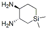 Silacyclohexane-3,4-diamine,  1,1-dimethyl-,  trans-  (9CI) Struktur