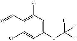 2,6-DICHLORO-4-(TRIFLUOROMETHOXY)BENZALDEHYDE Struktur