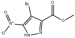 methyl 4-bromo-5-nitro-1H-pyrazole-3-carboxylate Struktur