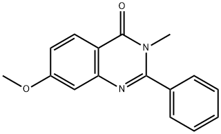 7-methoxy-3-methyl-2-phenyl-4(3H)-Quinazolinone Struktur