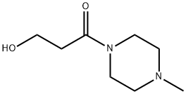 Piperazine, 1-(3-hydroxy-1-oxopropyl)-4-methyl- (9CI) Struktur