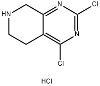 2,4-dichloro-5,6,7,8-tetrahydropyrido[3,4-d]pyriMidine hydrochloride Struktur